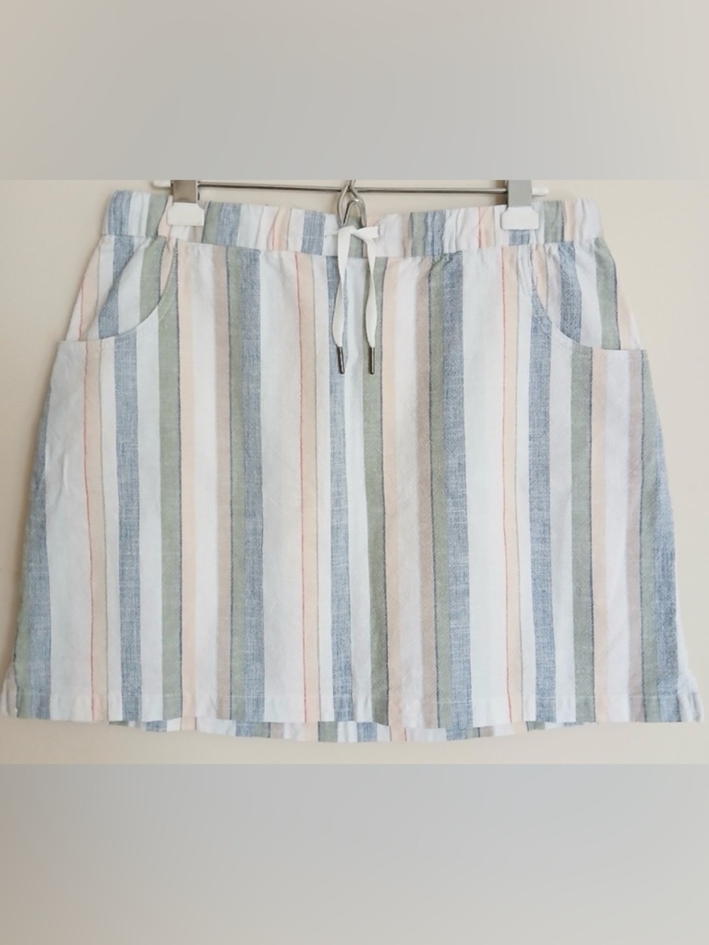 Adventura Stripe Organic Cotton Casual Skirt